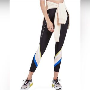 Women's P.E Nation Leggings Size Medium Black:colour block legs